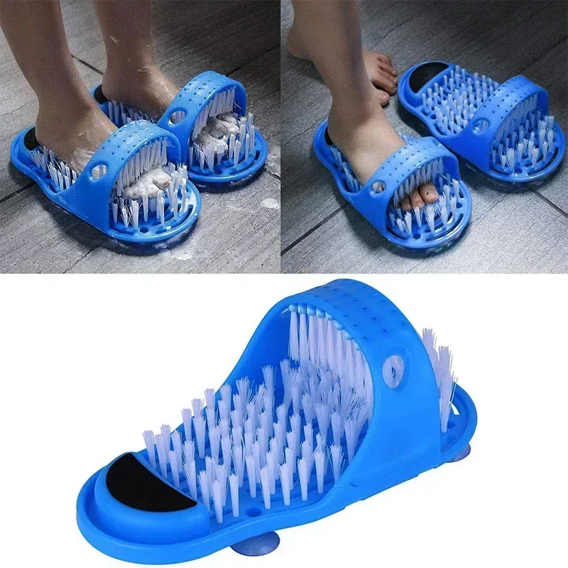 bath tools Bathroom Foot Wash Massage Slippers Lazy People Wash Their Feet Rubbing Feet Slippers Suction Cups RubbingFeet