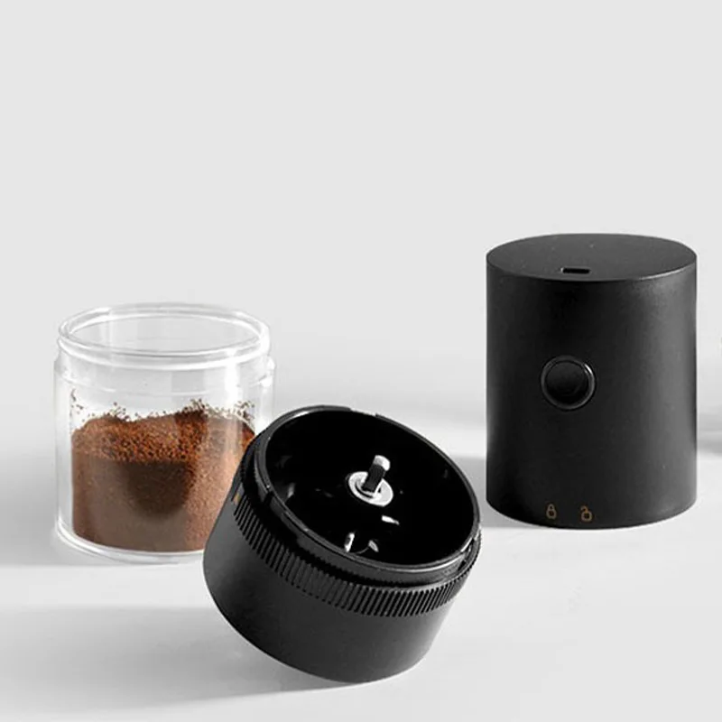 USB-Rechargeable Burr Coffee Grinder - Perfect Portability with Adjustable Settings & Easy Maintenance for Coffee Lovers