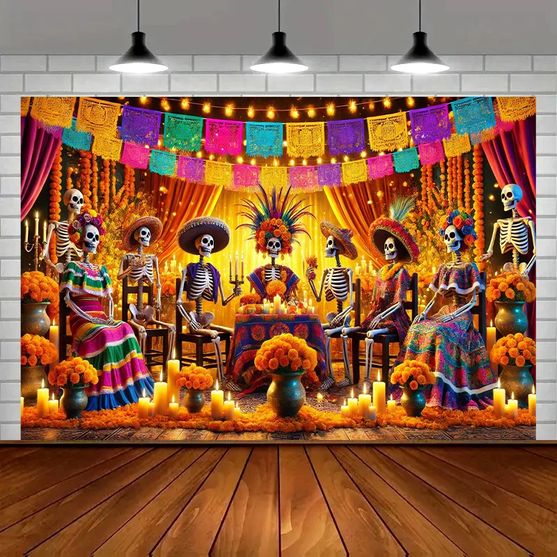 Halloween-Hintergrund – Polyester-Banner, geeignet für vielseitige Feiertagsfeiern – Mehrzweck-Feiertagsparty-Zubehör