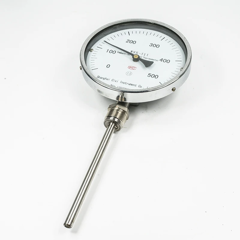 Bimetal instant read thermometer