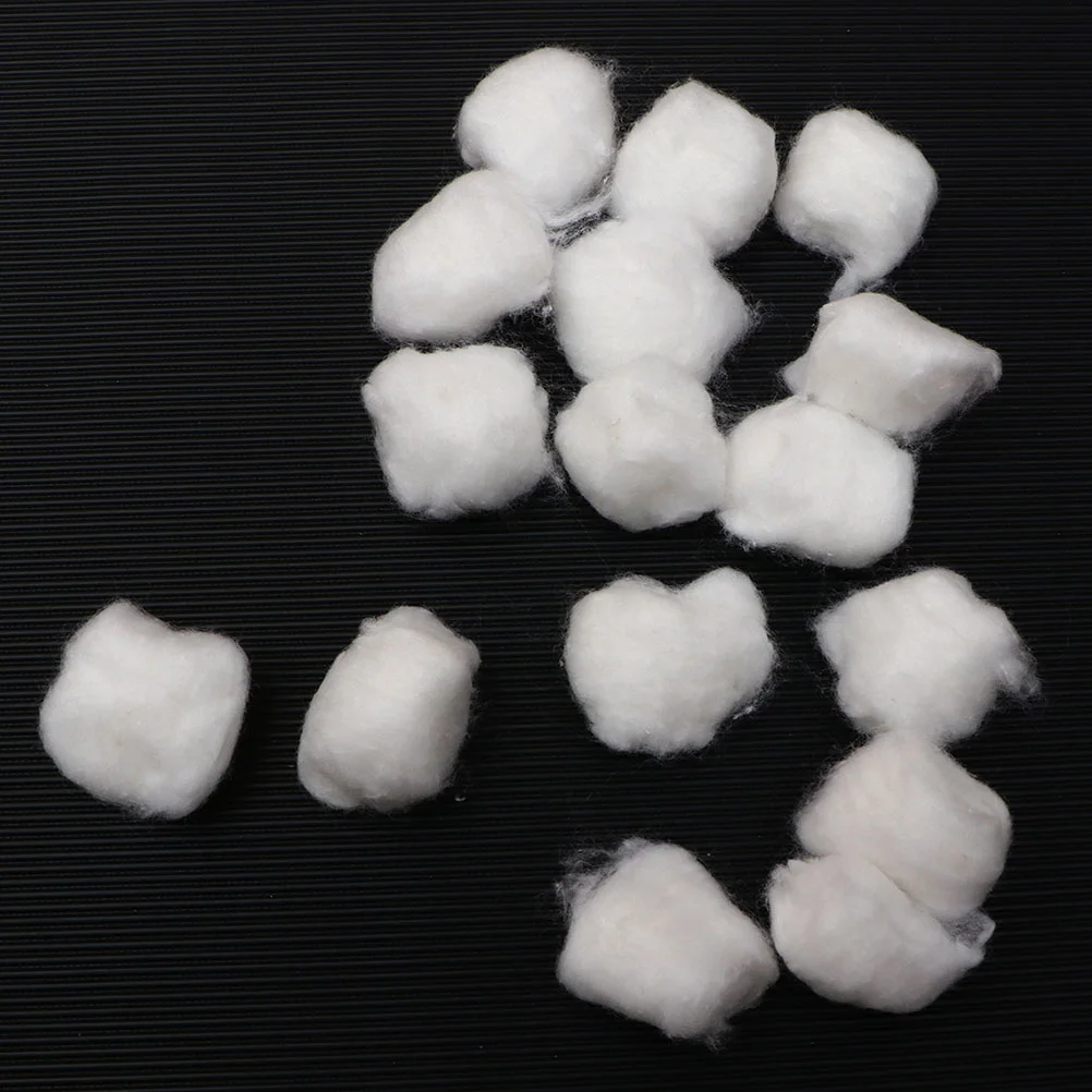 400 Pcs Makeup Remover Absorbent Cotton Balls Tattoos Salon Supplies Aid Cleaning