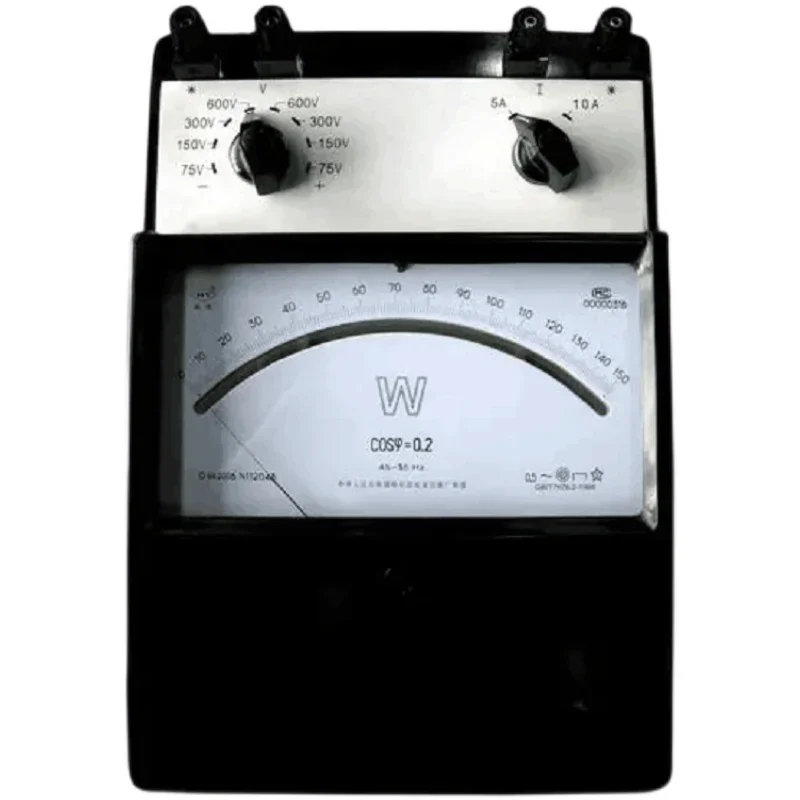 D34-W single-phase low power factor wattmeter (cosφ=0.2) 0.5 class DC meter