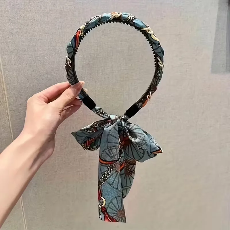 1 Stück/3 Stück Bohemian-Ketten-Langbänder, hochwertige Haarbänder, Haarspangen, gewebte Haarbänder für Damen, Bänder, Braut-Kopfschmuck – Detail 4
