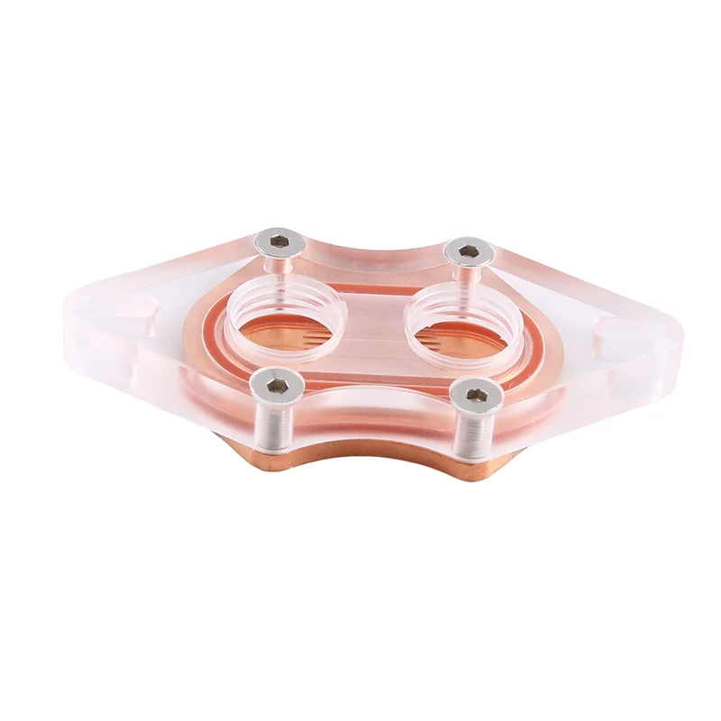 New--CPU Water Cooling Block Cooler Acrylic Transparent South Bridge Northbridge Block For Computer CPU Block Easy Install