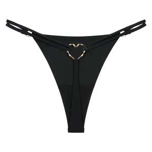 ثونغ منخفض الارتفاع للنساء ، سراويل داخلية مثيرة ، حزام مشبك الحب المزدوج ، سيور رياضية G-String ، سراويل قصيرة قابلة للتنفس للنساء النحيفات أفضل 10 سراويل داخلية للمبيعات مع ثقب في - رقم 4