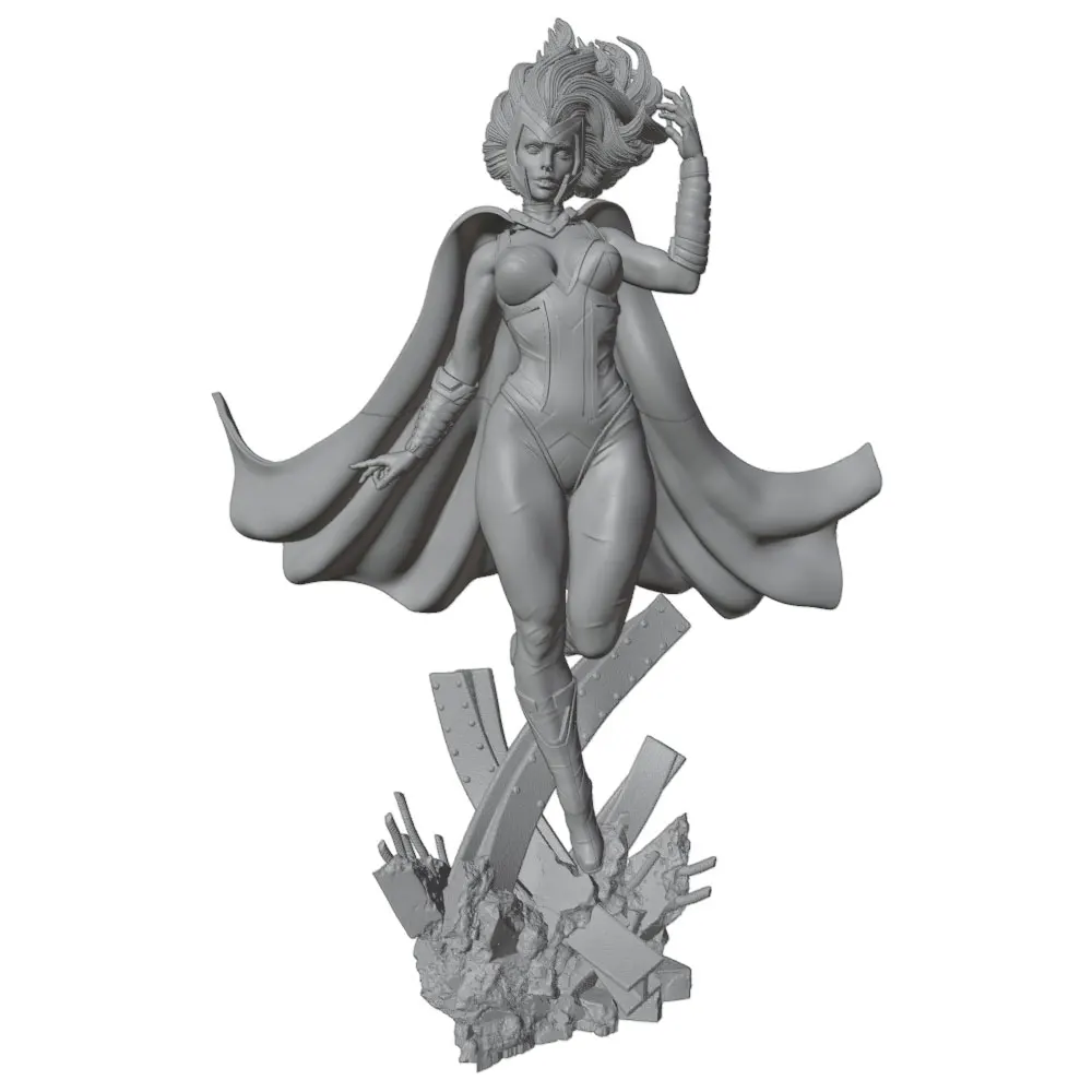 1/24--1/8 Movie Character Model Girl Resin Model Kits 3D Printed Gray Model Figurine DIY Doll Model Unassembled And Unpainted