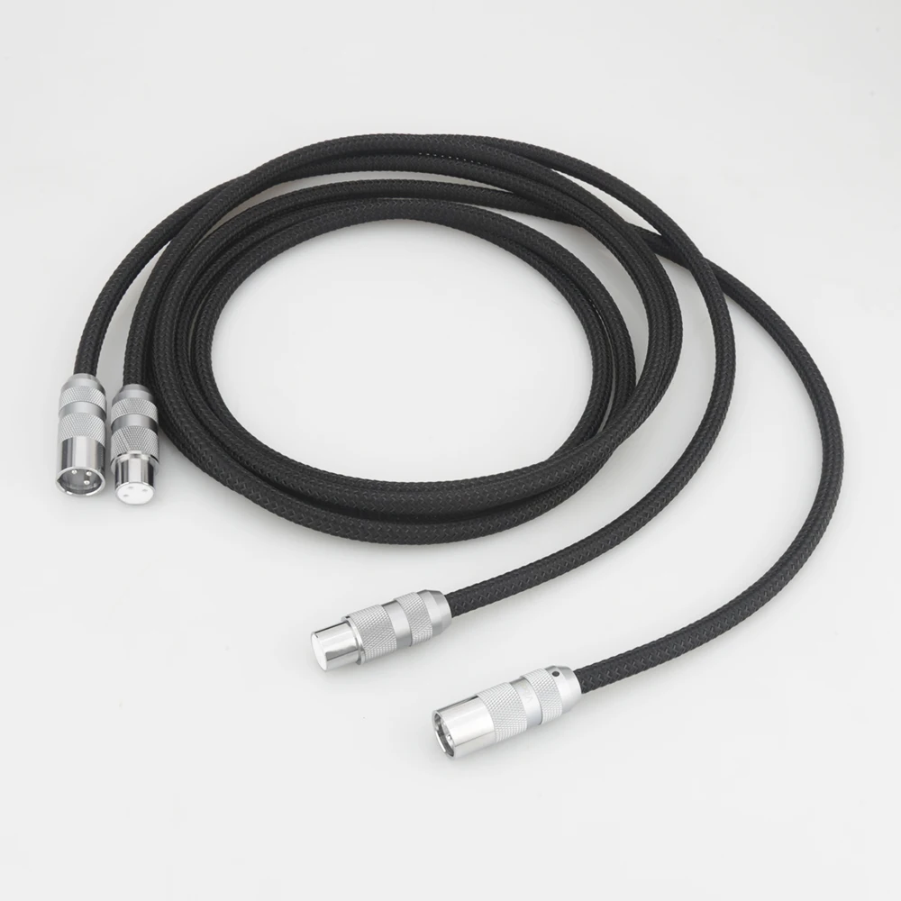 

Viborg 02R801 5N OFC 4 Cores Multplex Copper Balanced Interconnect XLR Cable Rhodium Plated XM202R & XF202R XLR Connectors