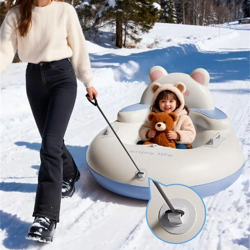 31BE Large Backrest Inflatable Snow Tube With Quick Inflation System And Cold Resistant PVC Materials