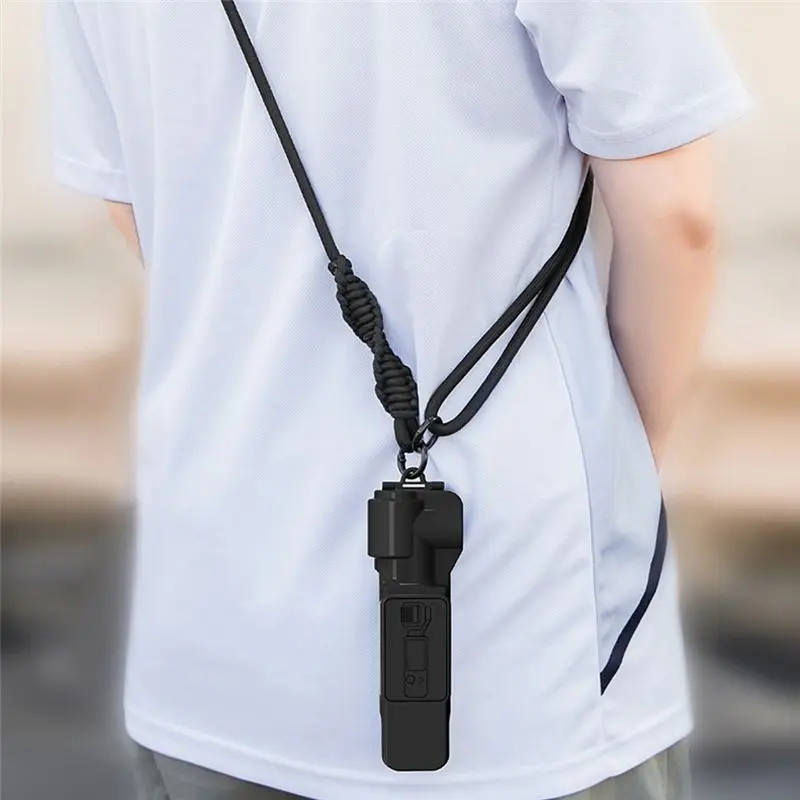 AEE7-Adjustable Camera Lanyard Neck Strap For Pocket 3 X3 X4 Gopro With 1/4In Screw Anti-Lost Security Rope