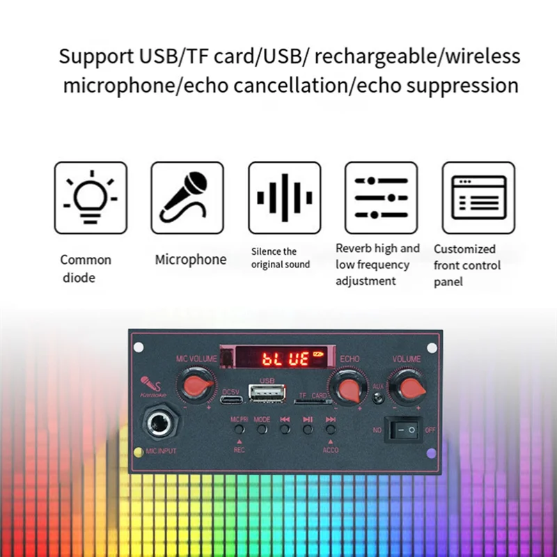 Papan Dekoder Audio ABMF-MP3 untuk Perekaman MP3/WMA/WAV/Flac/Ape Tanpa Hilang Musik Mobil Papan Dekoder MP3 Pengendali Abu-abu