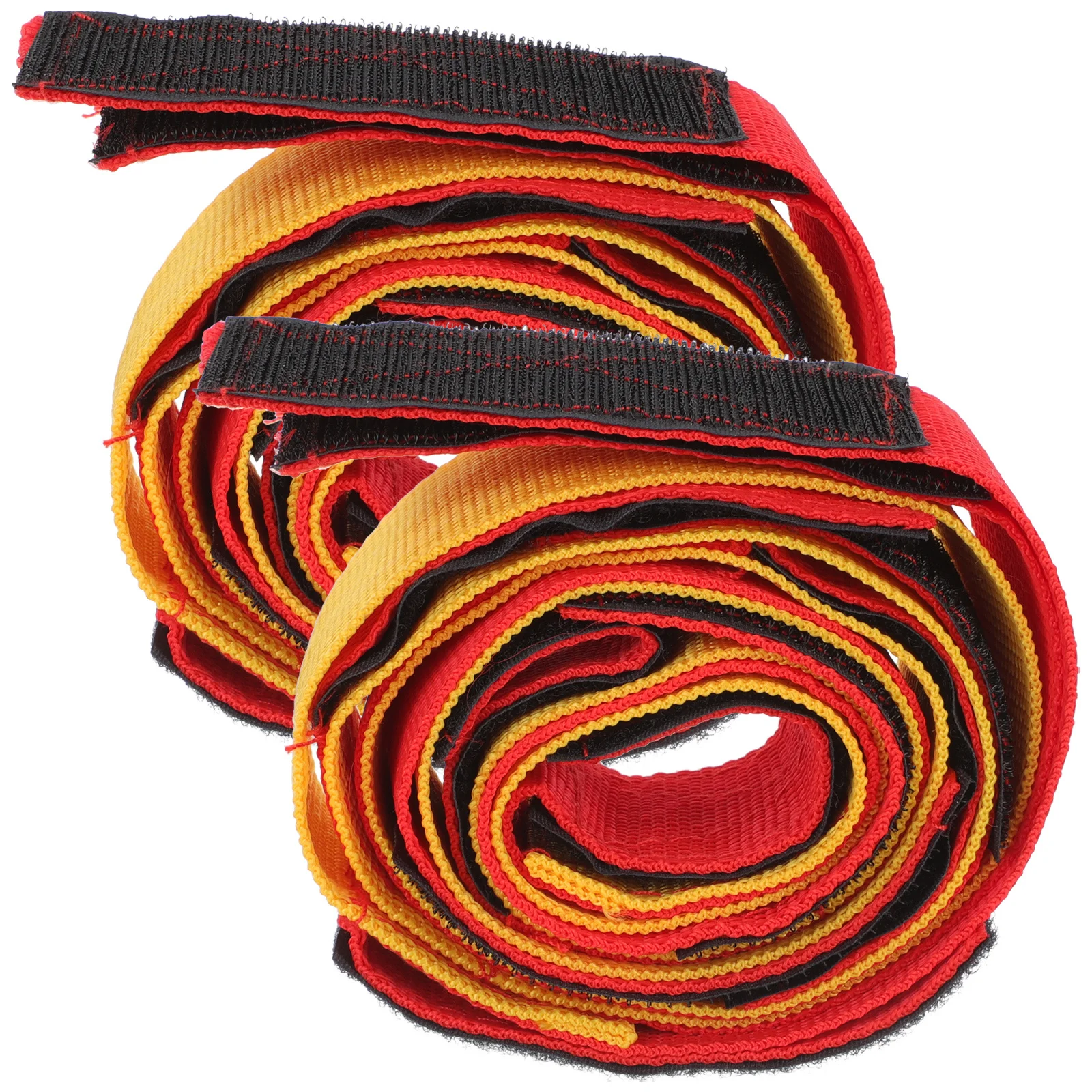 2 قطعة العصابات سباق أرجل سميكة مقاومة للاهتراء الساق الأشرطة للألعاب في الهواء الطلق العمل الجماعي التدريب المحمولة لعبة لوازم مشرق