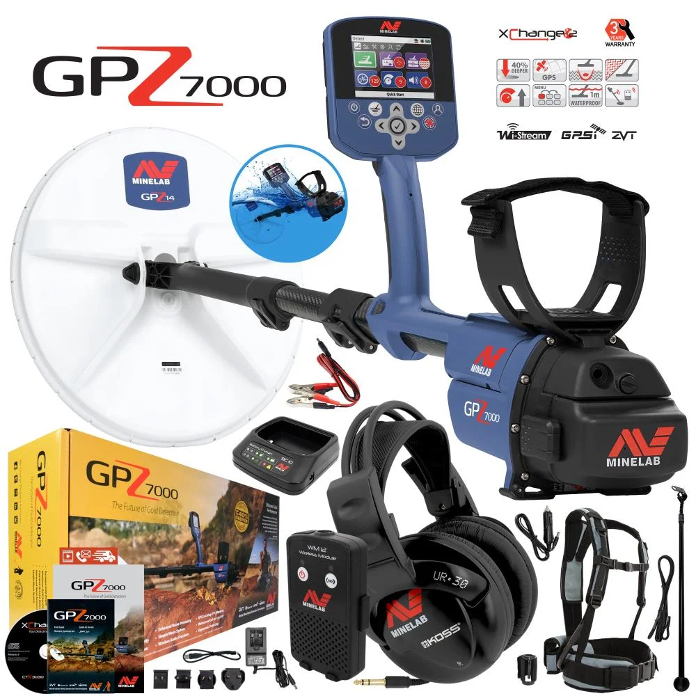 Best Original Mine Labs GPZ 7000 Underground Metal Detector Gold Nugget And Mineral Detector With Diamond Detector Features