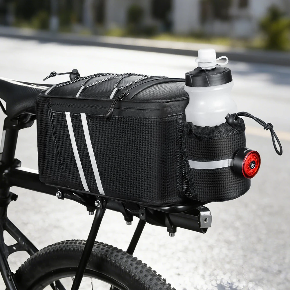 NEWBOLER 10L Fahrrad-Gepäckträgertasche, wasserabweisende Fahrradtasche, Fahrrad-Rücktasche, Bikepacking-Zubehör – Detail 15