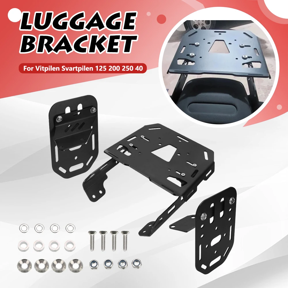 

For Husqvarna VITPILEN 401 Vitpilen 250 2020-2024 Svartpilen 250 200 125 401 Side Panniers Rack and Rear Luggage Holder Bracket