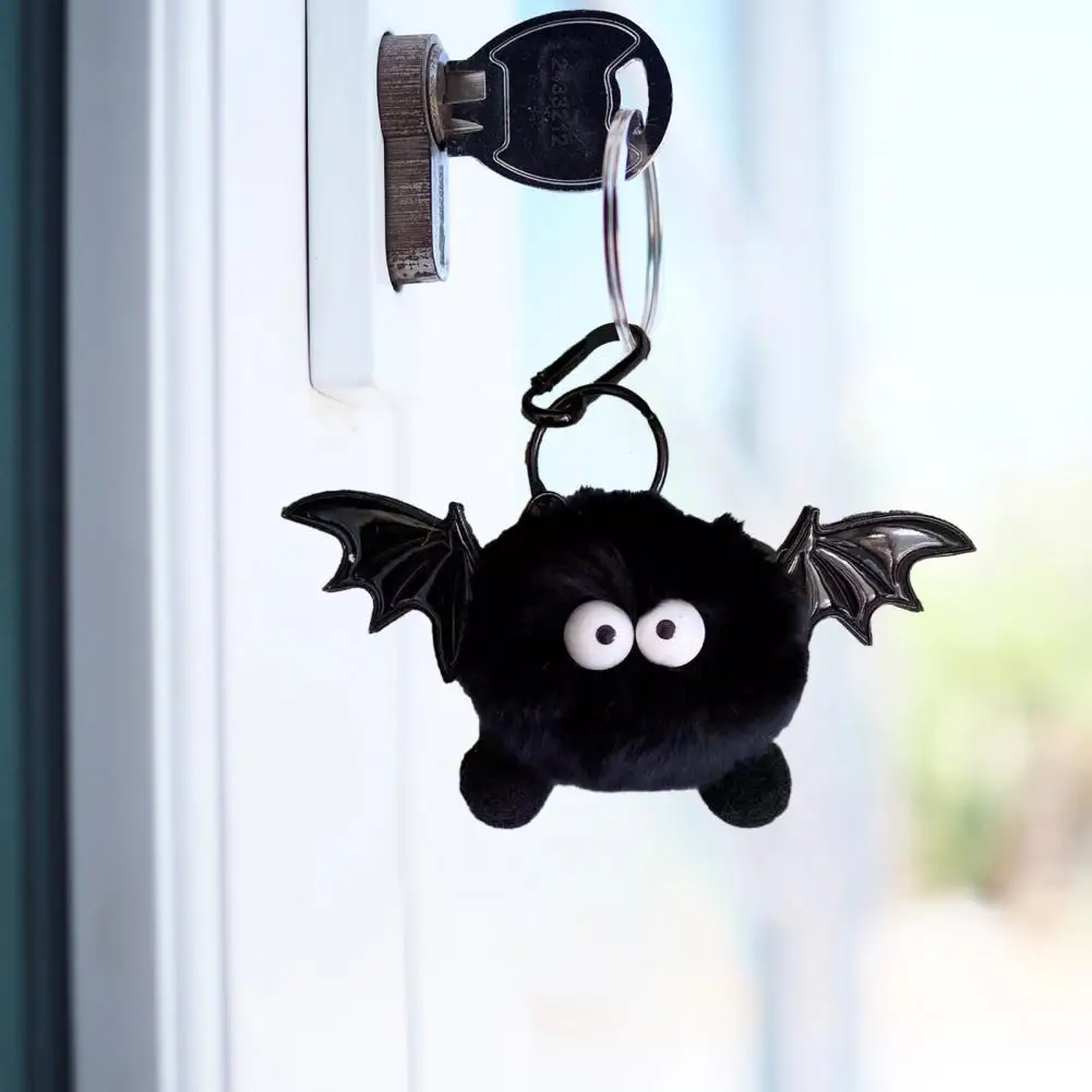 Portable Plush Keychain Plush Pendant Keychain Adorable Halloween Devil Plush Pendant with Wings Fun Stuffed Doll Toy for Kids