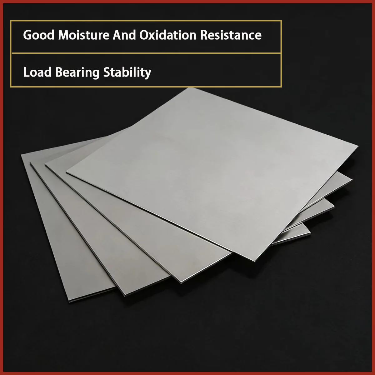 0.6-12mm thick stainless steel square plate suitable for decoration, industrial countertops, etc