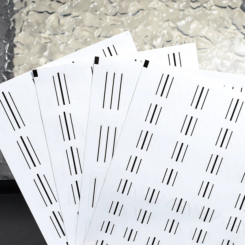 French Manicure Strip Nail Forms Fringe Tip Guides Sticker Diy Wavy Line Nail Art Tips Guides Stickers Stencil Strips Nail Tool