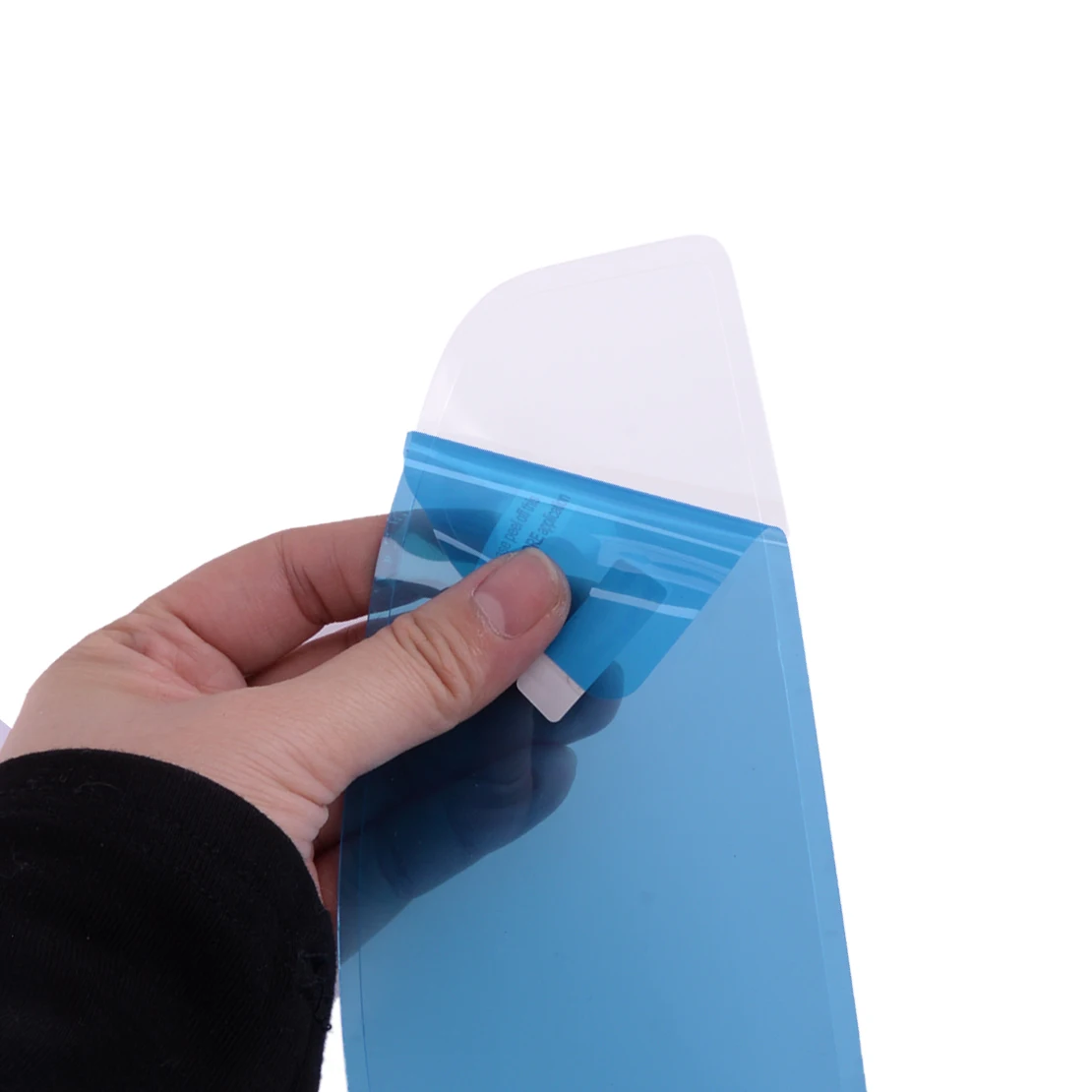 25x9 ซม.หมวกกันน็อครถจักรยานยนต์เลนส์ป้องกันฝนฟิล์มโล่กันฝนสติกเกอร์แพทช์