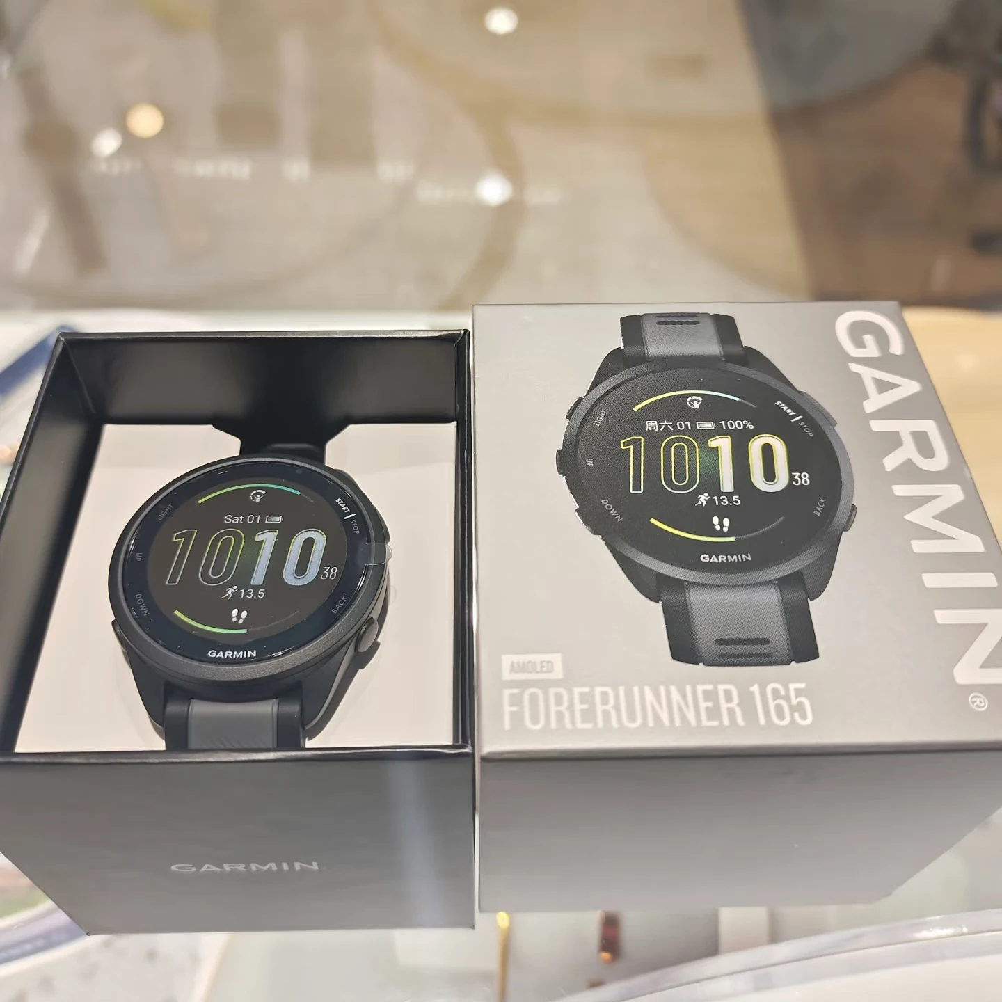 GARMIN Forerunner 165 pulse ox sensor de seguimiento del estrés dinámica de carrera basada en la muñeca entrenamiento cruzado de ritmo cardíaco basado en la muñeca 4
