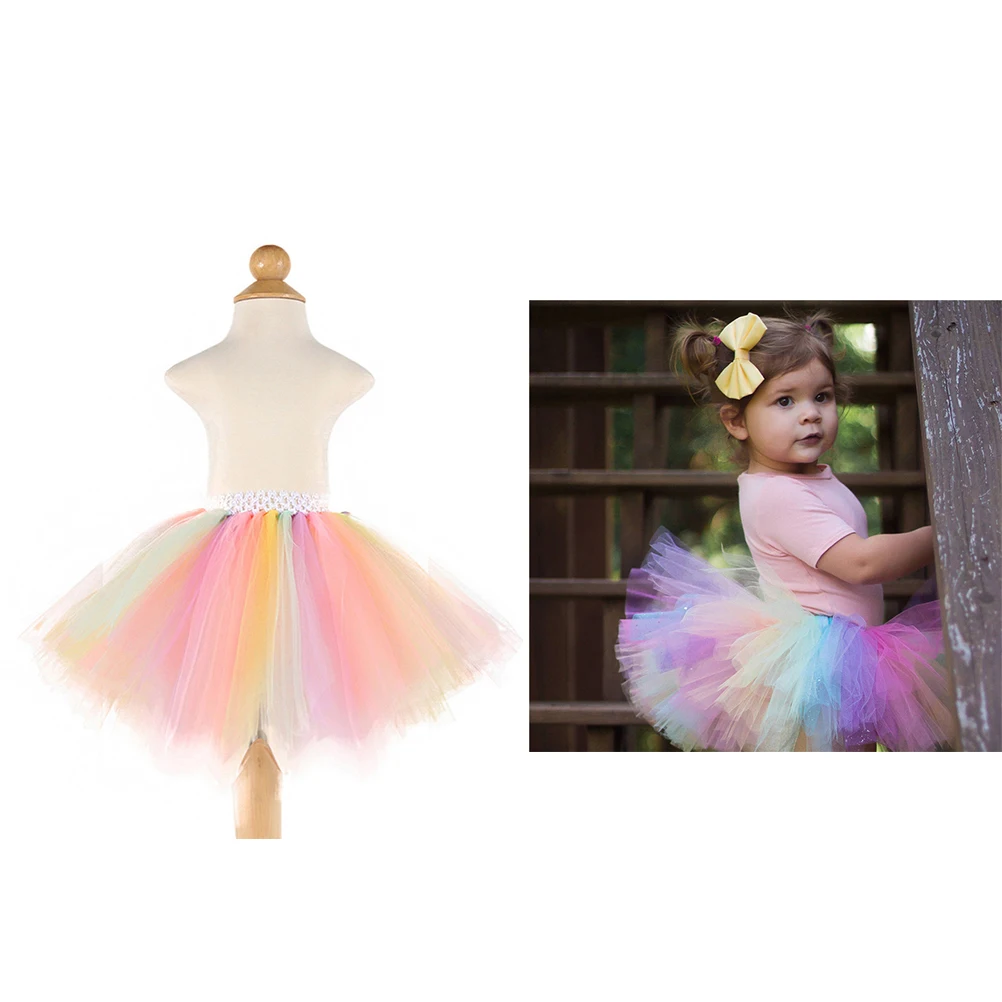 

Princess Dress Skirts for Girls Kids Tutus Gauze Skirt Stylish Comfortable Elastic Waist Band Layer Tulle Classic Shape