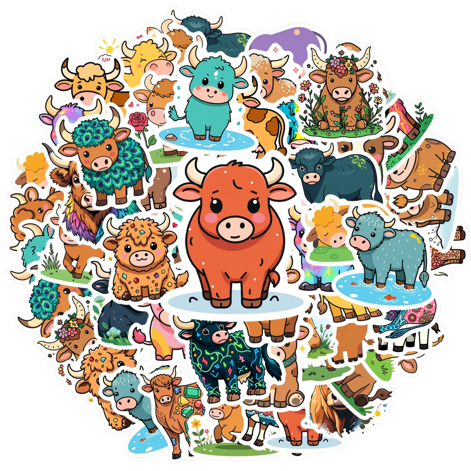 35 قطعة-100 قطعة ملصقات طبيعة ملونة غريب الأطوار مزرعة القرطاسية ملصقات ملصقات لأجهزة الكمبيوتر المحمول دراجة نارية الأمتعة الهاتف #2