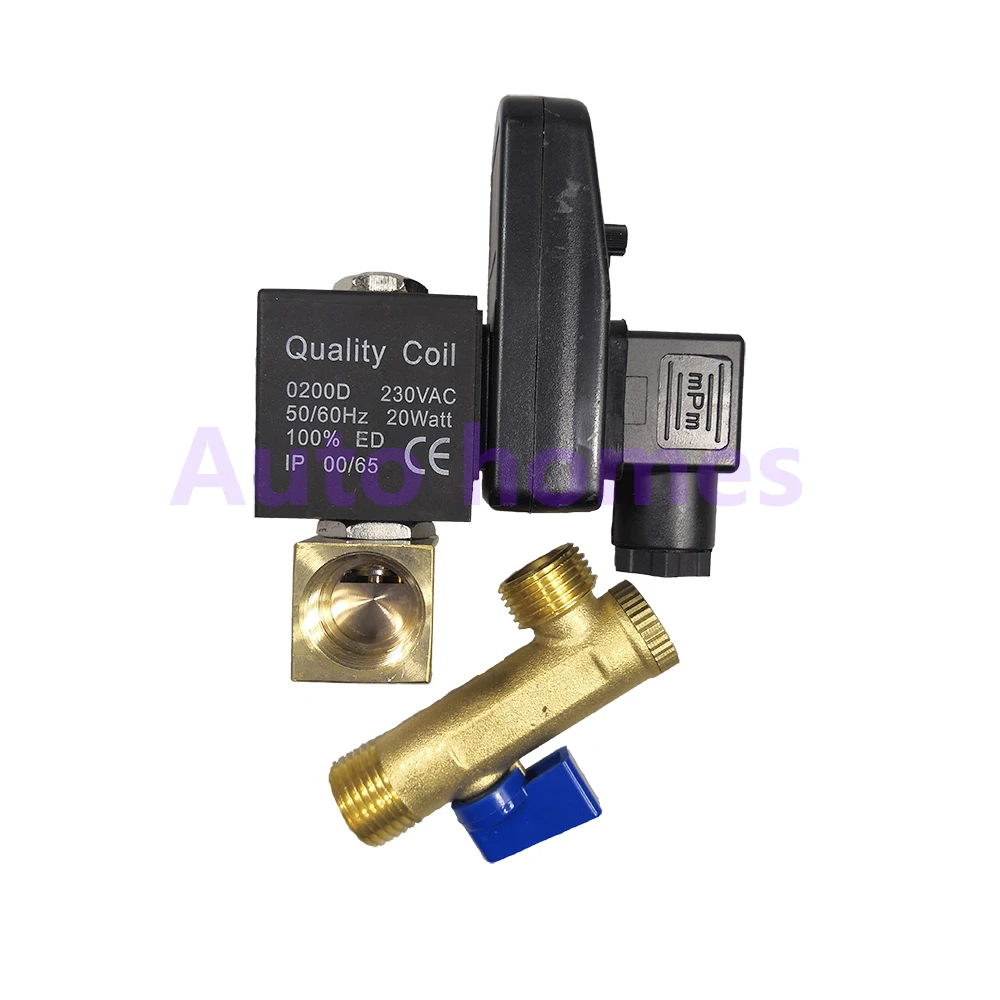 1/2'' OPT-16A OPT-40A Electric timing water solenoid valve Brass 2 way compressor Automatic valve drainage air compresson