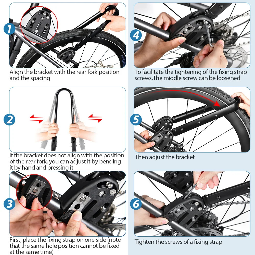 Einstellbare Aluminium Legierung Fahrrad Gepäck Träger Kies Fahrrad Universal Fahrrad Hinten Regal Gabel Regal Tasche Für Bikepacking – Detail 2