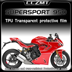 For Ducati Supersport 950 SUPERSPORT 950 invisible car transparent protective film fuel tank sticker modification accessories