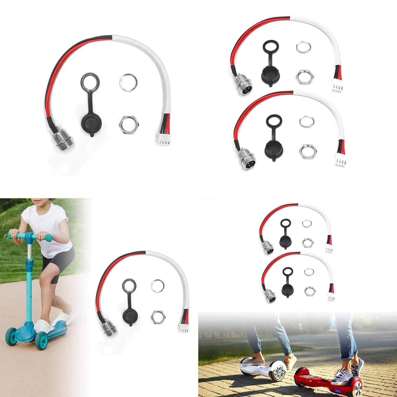 

Порт зарядки скутера, простая в установке, замена для электрического скутера Accs