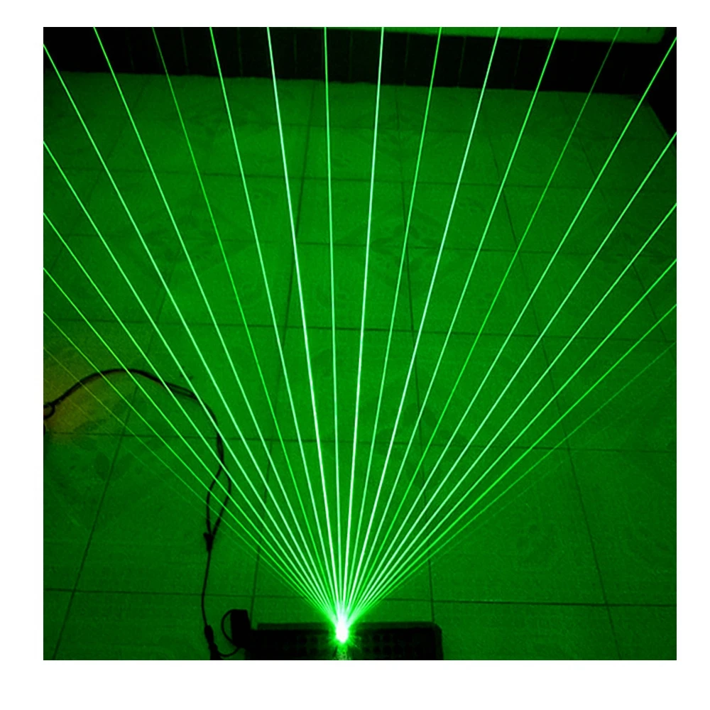Fan-shaped 532nm Green Light 50mw Laser Diode Module With Heatsink DC12V