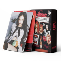 55pcs/Set KPOP JENNIE 1ST Studio Album RUBY Support Lomo Card High Quality Print Photo cards fan Collection Postcards Gifts
