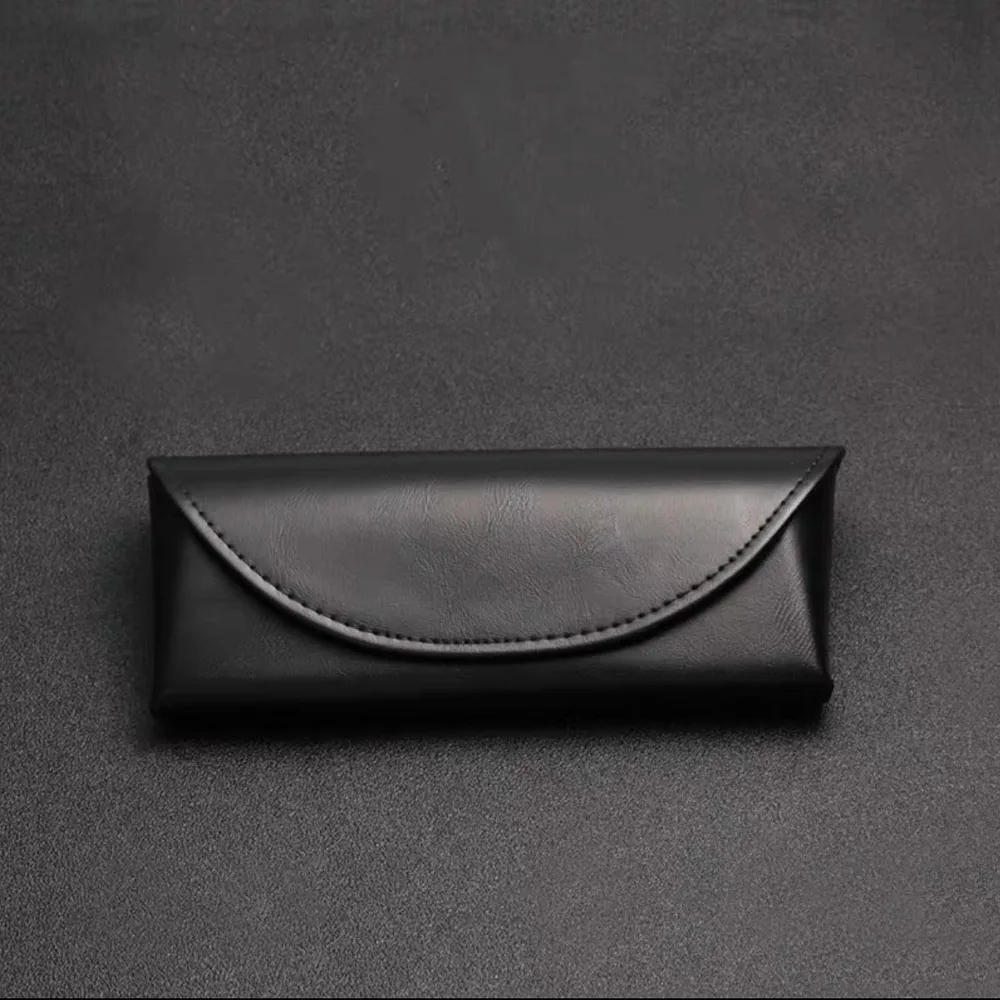 

Sunglasses Case Pu Leather Solid Color Glasses Box Women Men Eyeglasses Storage Case Portable Glasses Pouch Bag Accessories