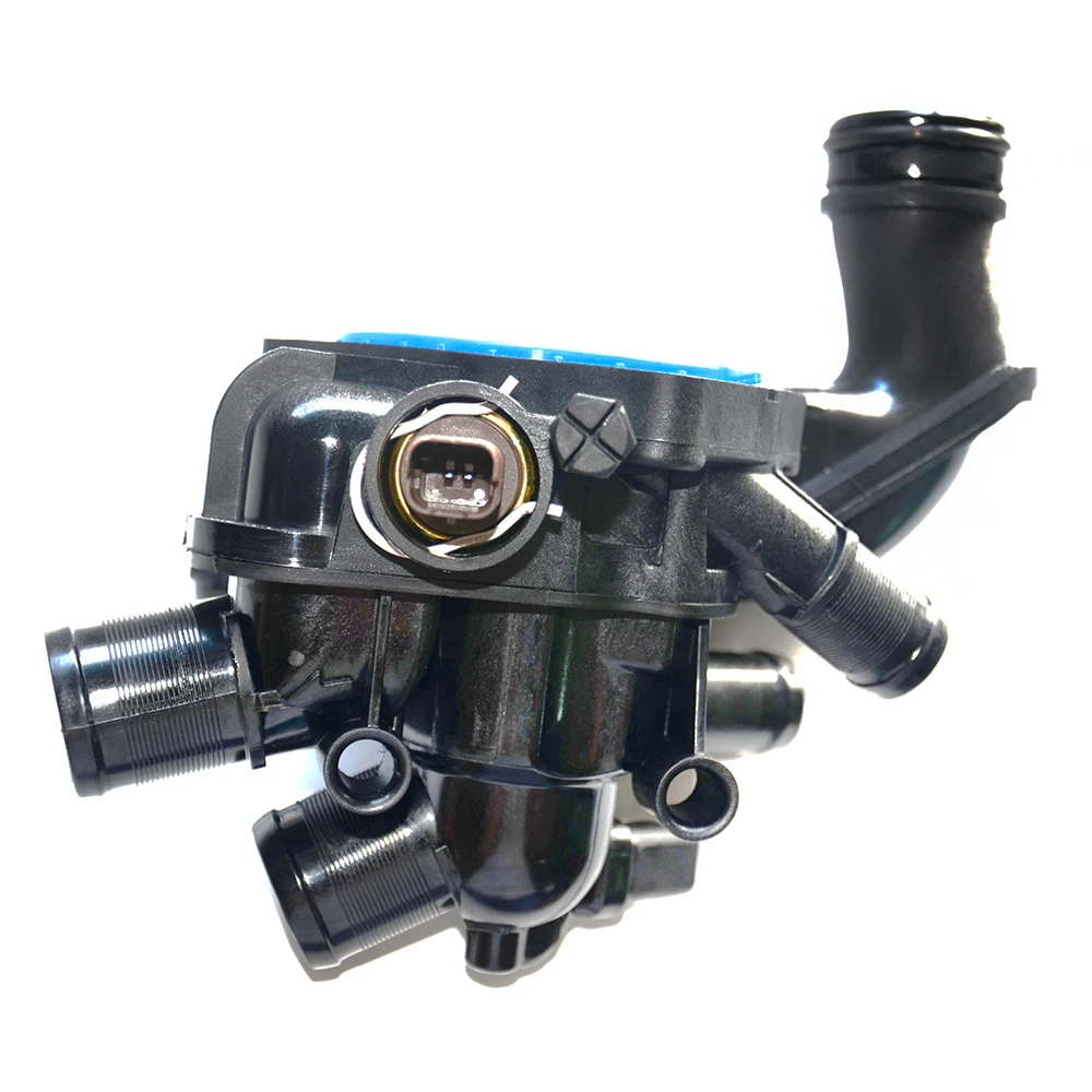 11537534521 9810916980 Coolant Thermostat Housing With Sensor For Peugeot 207 308 408 3008 RCZ Citroen C4 C3 DS3 Mini Cooper