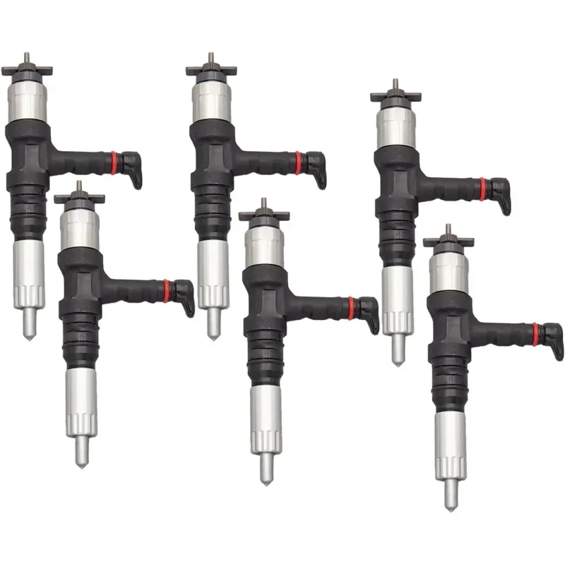 

6PCS Fuel Injector 095000-6140 for Komatsu Excavator PC800-8 w/Engine 6D140E