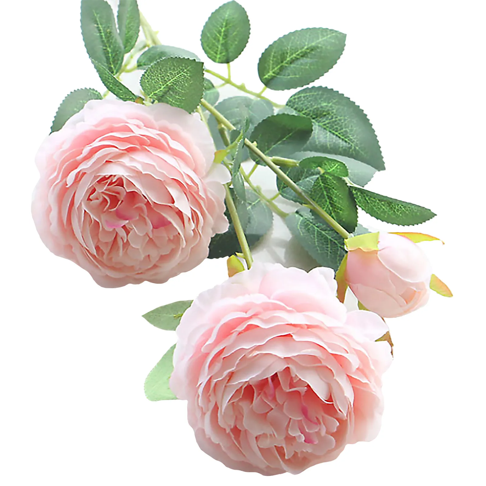 European Style 3Heads Artificial Peony Flower Bouquet for Home Garden Living Room Decoration Wedding Party Supplies Fake Flowers