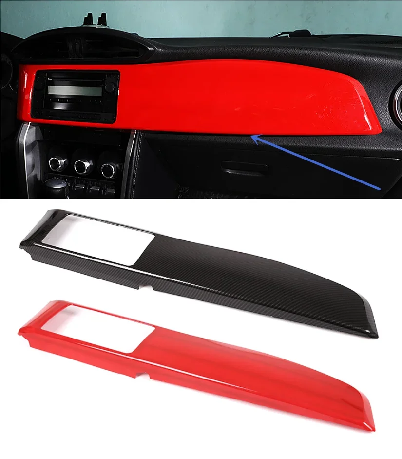 

GEFENSI Car Styling Console Dashboard Panel Cover Stickers Trim For Toyota 86 For Subaru BRZ 2012-2020 LHD Interior Frame Access