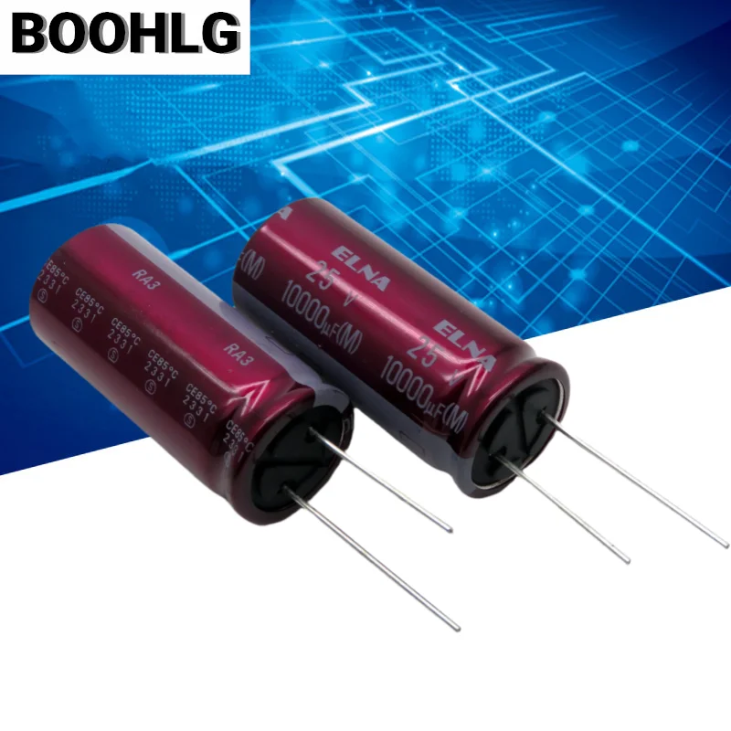 

10000UF 25V genuine purple red robe capacitor 25V 10000UF 18X40MM RA3
