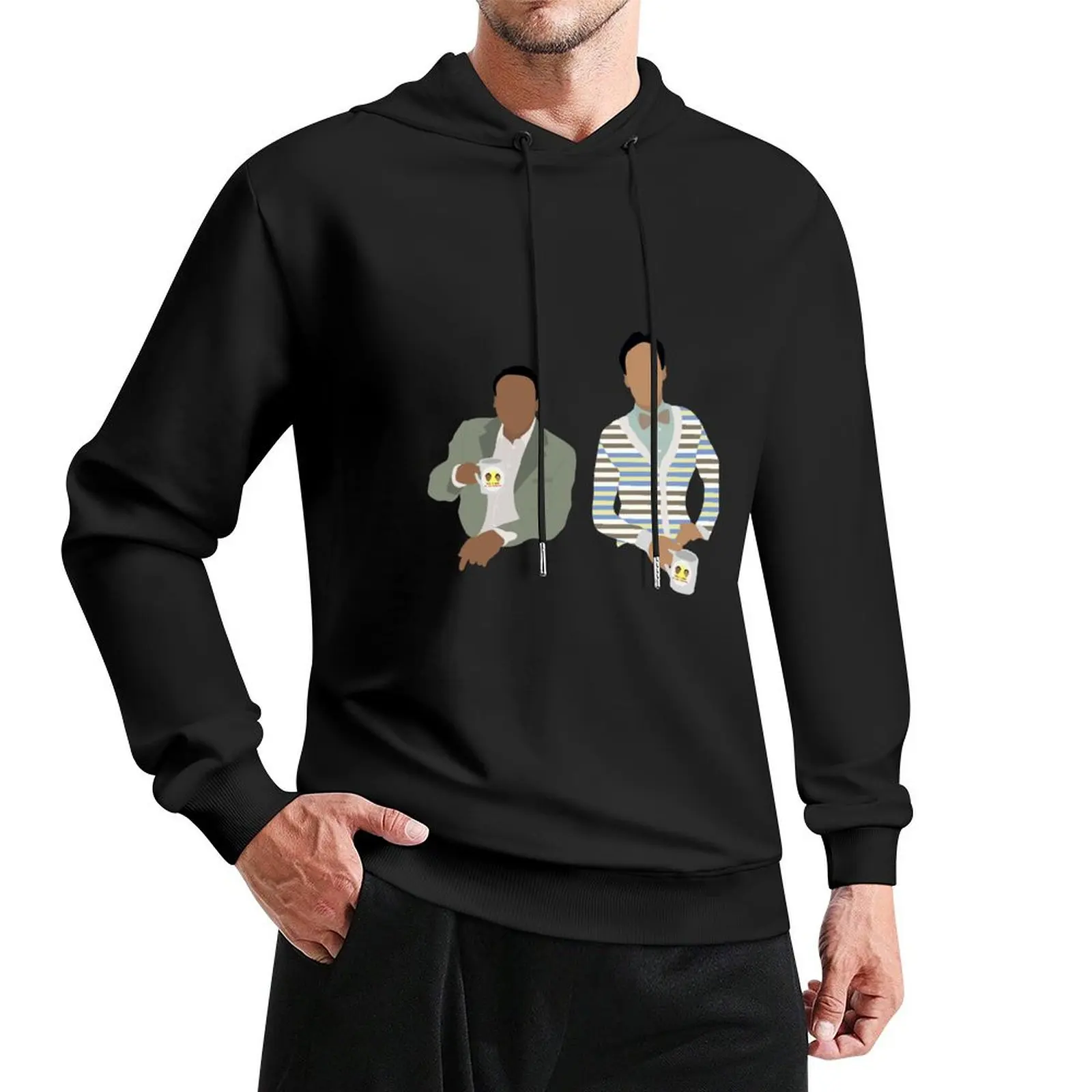 

Troy and Abed in the Morning Pullover Hoodie male clothes clothes for men men's sweat-shirt set mens clothing graphic hoodie