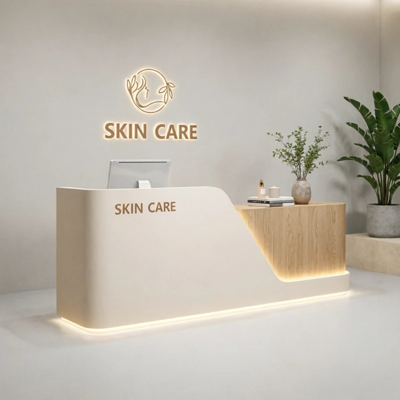 Business Storage Reception Desks Beauty Aesthetic Luxury Specialty Reception Desk Events Restaurant Tavolo Reception Furniture
