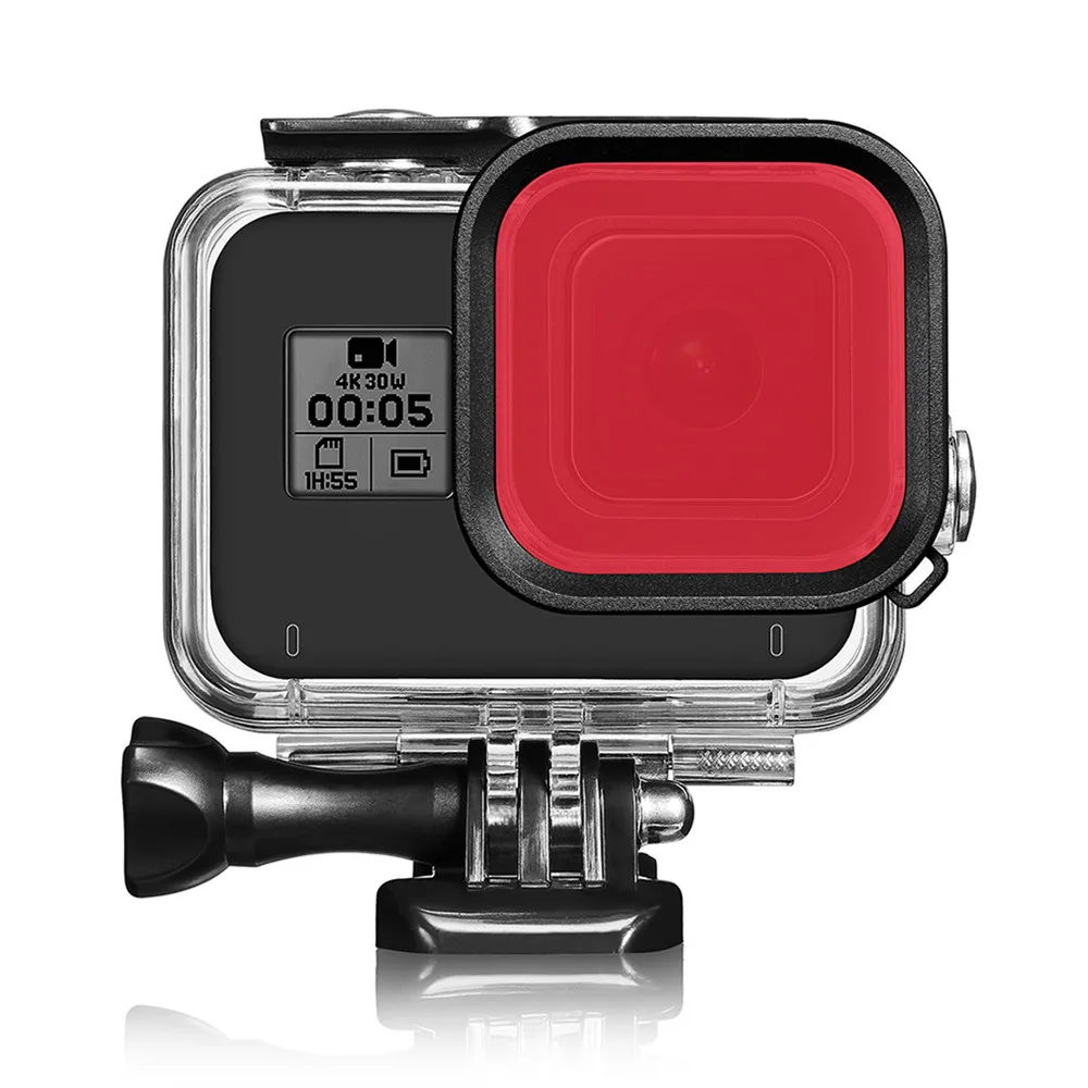For GoPro Hero 8 Black Waterproof Case Housing Protective Underwater Diving Cover 60M Accessories With Filter