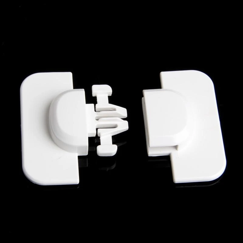 J15U قفل الثلاجة المنزلية قفل باب الثلاجة والفريزر لمزلاج الصيد للأطفال الصغار تشي