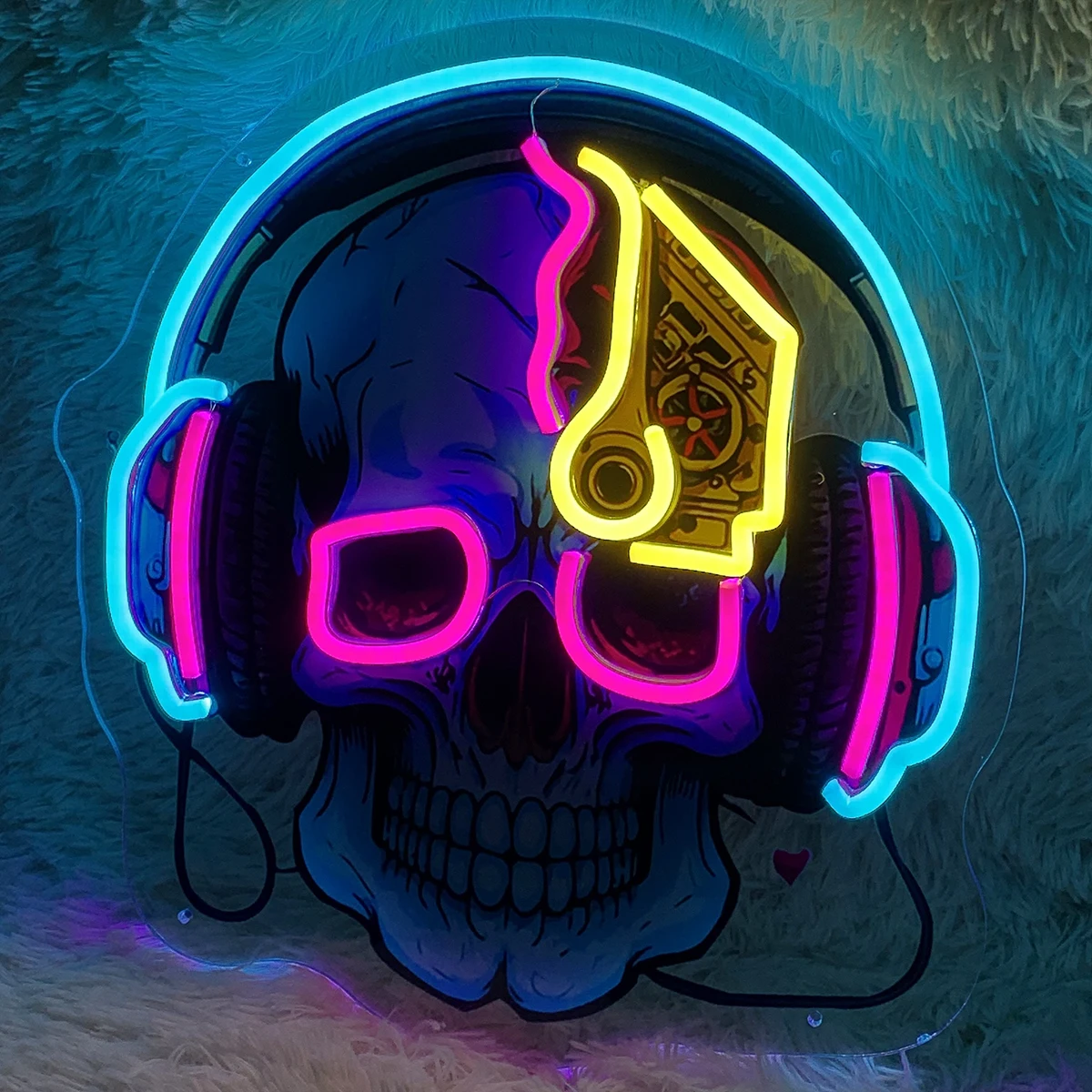 Lumières décoratives au néon LED, lumières ambiantes, acrylique transparent, panneaux lumineux, panneaux lumineux, personnalisables