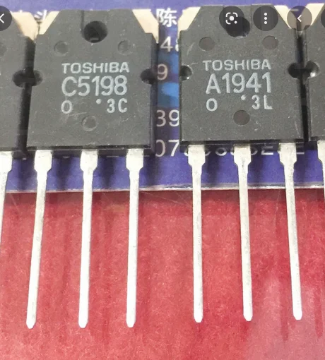 10PCS 5pairs 2SC5198 2SA1941 TO3P (5PCS A1941 + 5PCS C5198) TO-3P Transistor original  authentic