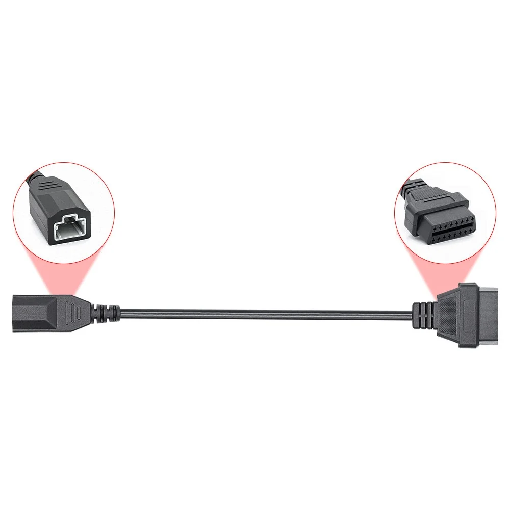 Best Quality Obd1 to Obd 2 Car Connective Cable 3 Pin Compatible for Honda Old Car with Male Connector