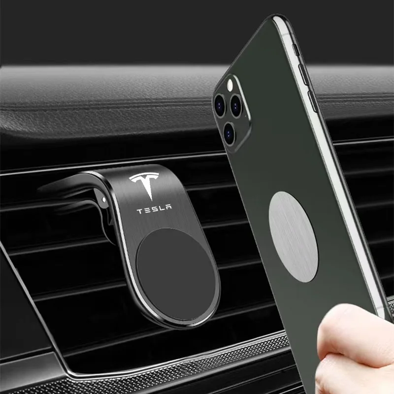 Magnetic Phone Holder in Car Phone Stand Clip for Bracket Mount Car Suppot Phone Holder for Tesla Model 3 Model  Y Model  S X