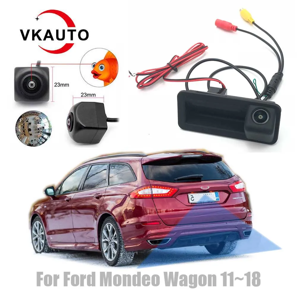 

VKAUTO Fish Eye Rear View Camera For Ford Mondeo Wagon 2011~2018 HD Reverse Parking Backup Camera