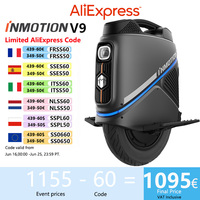 EU Stock Original INMOTION V9 Electric Unicycle 84V 750Wh 1000W Motor With GPS Remote Locking 45KM/H Speed 60KM Range EUC Wheel
