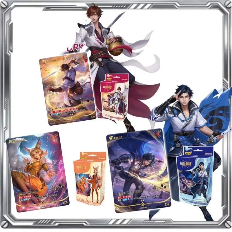 Pacote Suplementar de Cartas TCG KAYOU Valley Rivals Honor of Kings ‌   Fate Awakens Among The Stars LOL Jogo de Cartas Colecionáveis