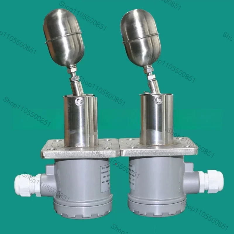 L tyoe92*92 suqare SUS304 SS Side Mounted Float Level Switch Method Blue Connection Water Level Gauge