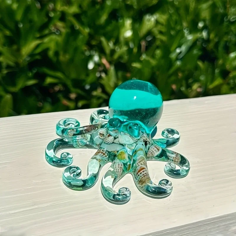 2-teiliges Silikonformen-Set Schildkröten- & Oktopus-Formen für Harz Seife Kerze Wachs Ozean-Themen-Bastelarbeiten Heimdekoration Tischdekoration